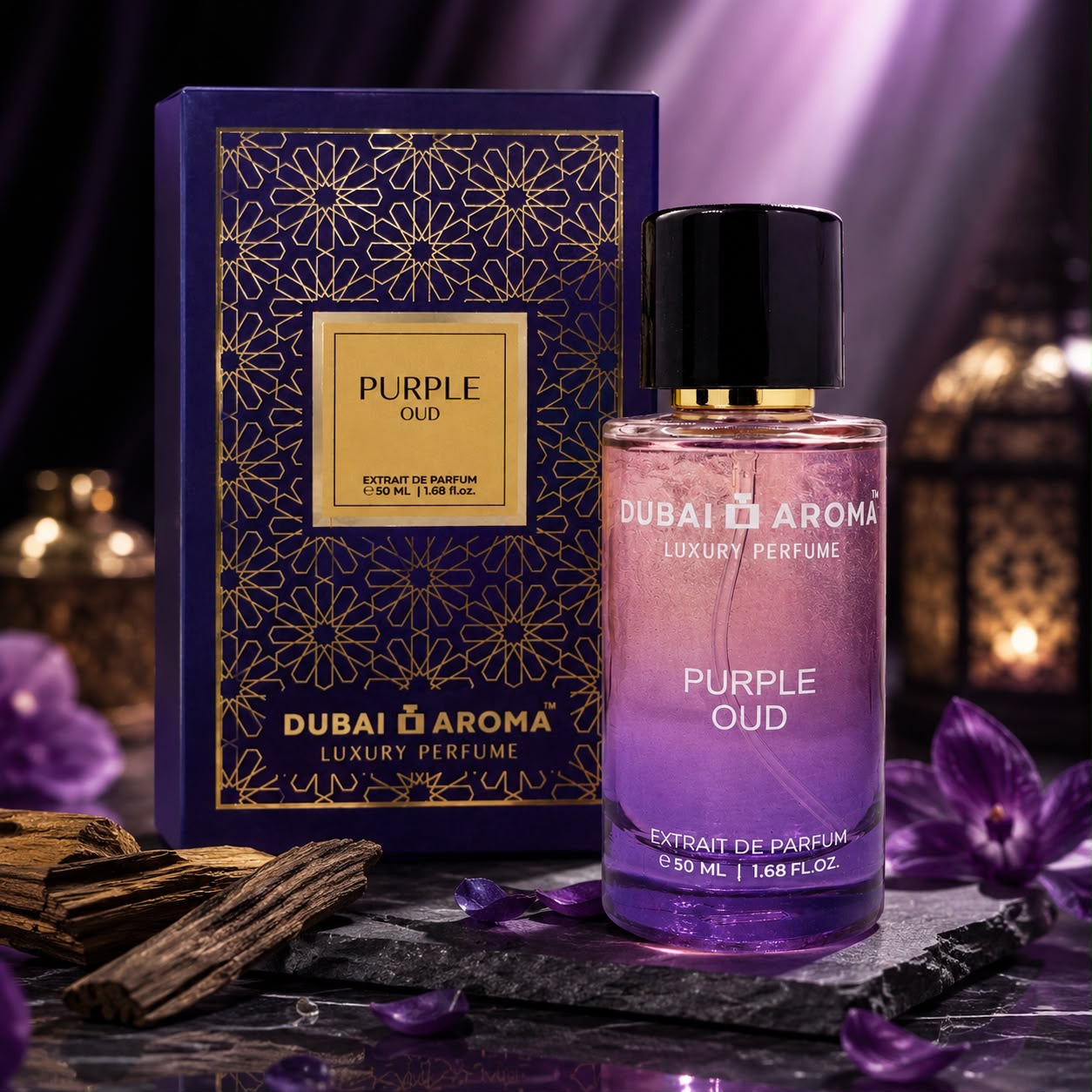 Purple Oud long lasting perfume 50 ml