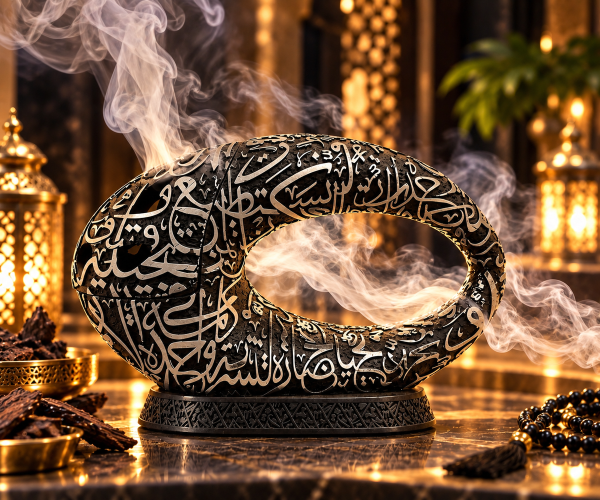 DUBAI MUSEUM BAKHOOR BURNER+ BAKHOOR+CHARCOAL