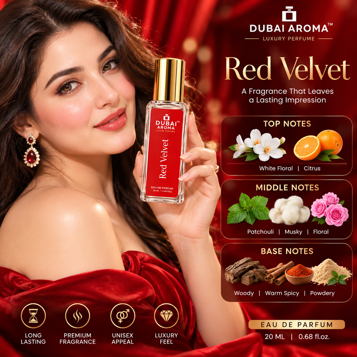 RED VELVET LUXURY PERFUME 20 ML